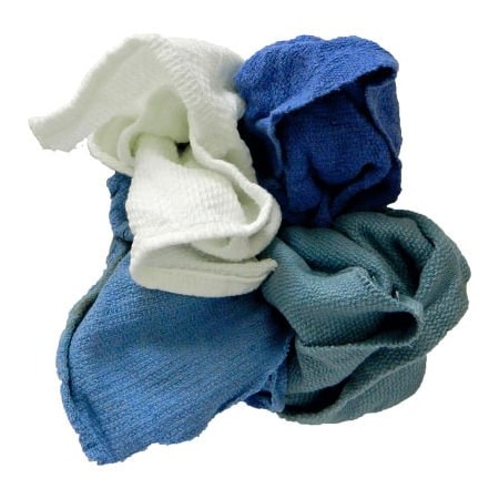 R & R Textile Pro-Clean Basics Sanitized Anti-Bacterial Woven Wiping Cloth Rags, Assorted Colors, 1 lb. - 99830 99830